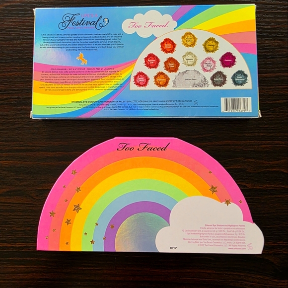 Too Faced Life’s A Festival Palette Eye Shadow and Highlighter - Picture 2 of 6